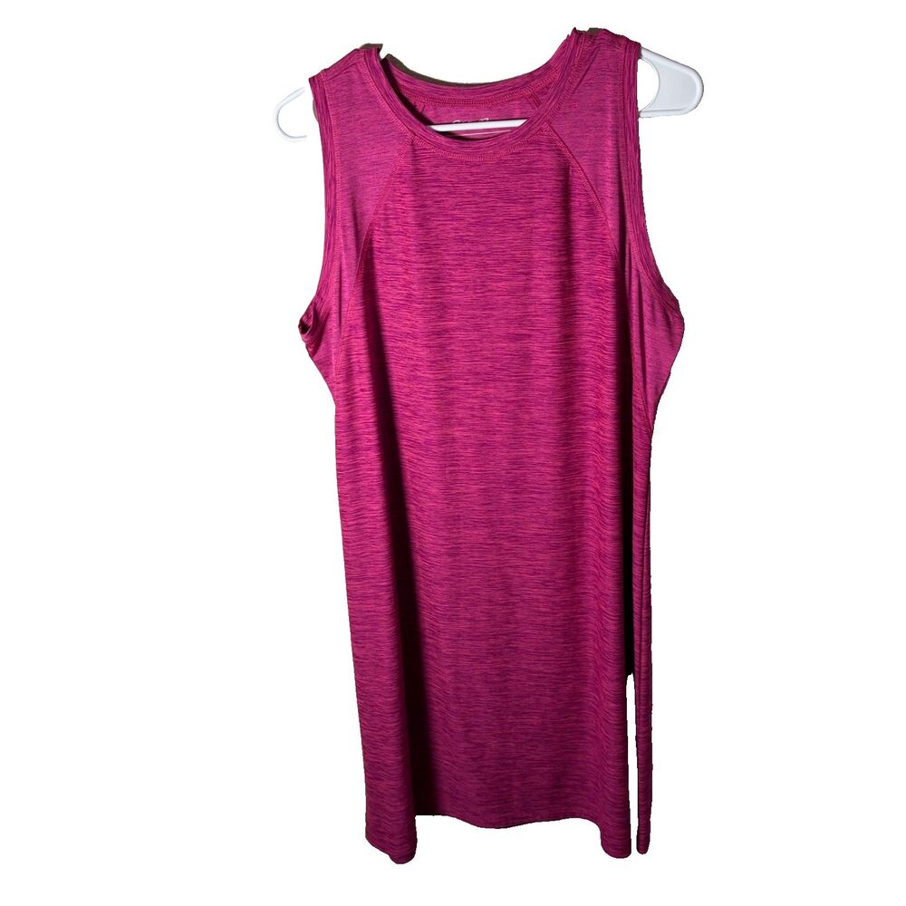 Eddie Bauer Dress Women's Large Purple Athletic Shift Tank Top Round Neck Active
